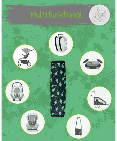 HECKBO Kids Car Seat Belt Pads - Dinosaur Design | Seat Belt Protectors for Kids and Babies | Ideal for Car Booster Seats and Bicycles | 1 Piece - Buy Online on GoSupps.com