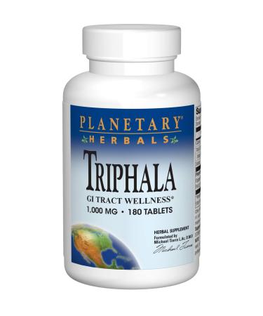 Planetary Herbals Triphala 1000mg - 180 Tablets (Pack of 2)