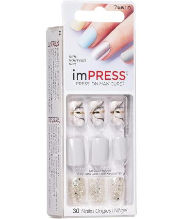 KISS imPRESS"Yeah Boy" Short Length Press-On Manicure Nails - Buy Online on GoSupps.com