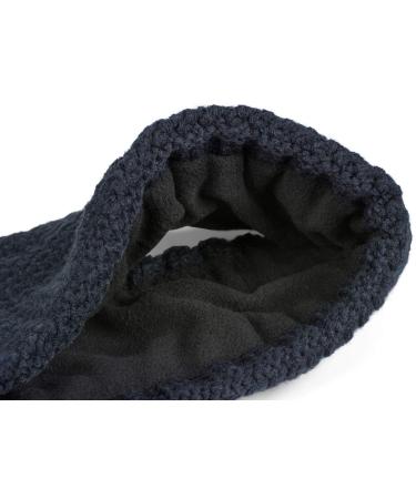 styleBREAKER Dark Blue Crochet Look Headband - Women's Thermal Fleece Winter Accessory 04026051 - Buy Online on GoSupps.com