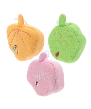 FOMIYES 3pcs Children Bath Ball Mesh Shower Ball Deep Exfoliating Mitt Exfoliating Body Scrubber Body Exfoliating Loofah Exfoliating Scrub Glove Bath Mittens Scrub Mitten Polyester Fiber