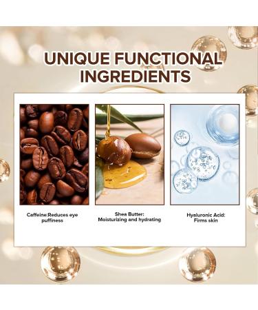 Caffeine Eye Cream Caffeine Staying Up All Night Firming Eye Cream 20g Caffeine Anti-Wrinkle Firming Lightening Fine Lines Retinol Anti-Wrinkle Eye Cream For Dark Circles And Bags Under eyes - Buy Online on GoSupps.com