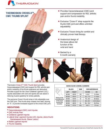 Buy Thermoskin Cross-X CMC Thumb Splint | RSI & Arthritis Support | Small Right Size - International Shipping Available - Buy Online on GoSupps.com