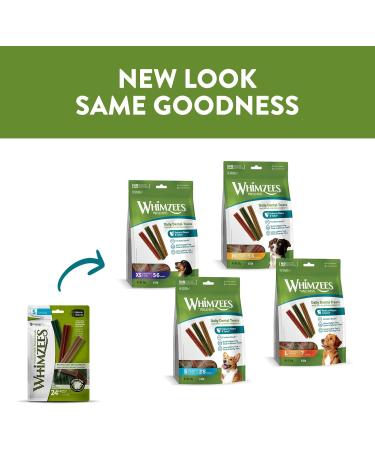Whimzees by Wellness Stix - Natural Grain-Free Dental Care Snacks for Small Dogs | 28 Couch Sticks Size S 420g - Healthy Pet Treats - Buy Online on GoSupps.com