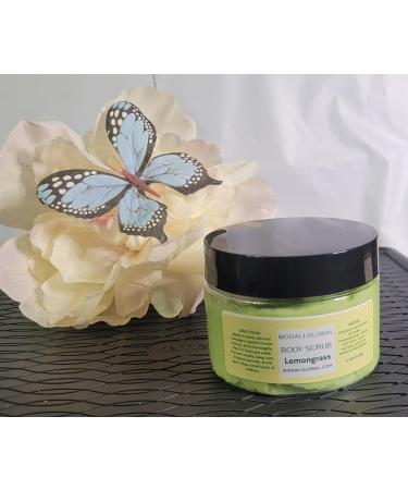 Modali Global Lemongrass Body Scrub Natural Exfoliating Skin Care Treatment 4 oz Jar