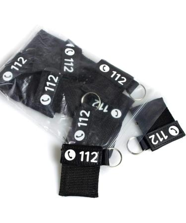 12x Ventilation Mask Key Ring - Red/Black | Flexeo CPR Mask | Mouth-to-Mouth Protection | First Aid Resuscitation | 12 Pieces - Buy Online on GoSupps.com