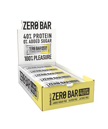Biotechusa zero bar protein snack - sugar arm & lactose -free |Crispy texture |Delicious flavors |Ideal for diets & workouts 20 * 50 g chocolate banana