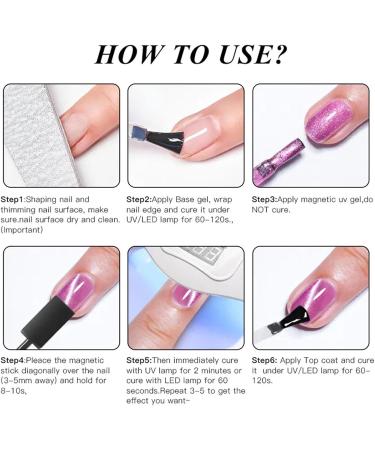 Holographic Gel Polish Glitter Cat Eye Gel Nail Polish Temperature Colour Changing UV Gel Polish Set with Neon Effect Soak Off Magnetic Nail Polish Nail Art Gift for Women - Buy Online on GoSupps.com