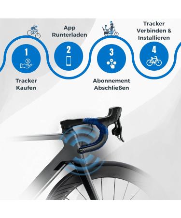 GPS Bike Tracker | Hidden Handlebar Design | Bicycle Theft Protection & Location | Subscription Included - Buy Online on GoSupps.com