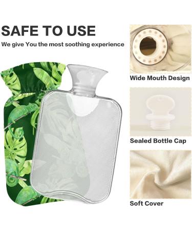 Buy Tropical Chameleon Hot Water Bottle with Cover - 2L for Pain Relief & Menstrual Cramps | International Shipping - Buy Online on GoSupps.com