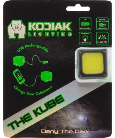 Kodiak Kube 300 Lumen Rechargeable COB LED Cube Light - Waterproof with 3 Brightness Modes | 3 Hr Runtime | Smartphone Charging | Magnet Back | Includes Charging Cable - Buy Online on GoSupps.com