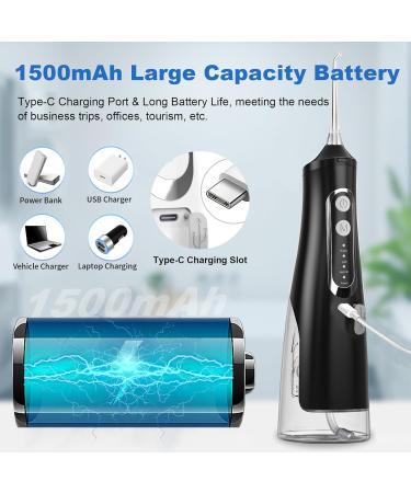 Mouth Shower Water Flosser - 4 Modes 8 Nozzles IPX7 Waterproof 310ml Portable & USB Rechargeable - Perfect for Home & Travel - Buy Online on GoSupps.com