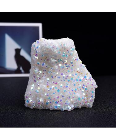 OLTQTPXH Crystals and Stones Minerals Rough Natural Electroplated White Crystal Stone Cluster for Home Office Decoration Full of Texture (Color : White Size : 50-70g) 50-70g White - Buy Online on GoSupps.com