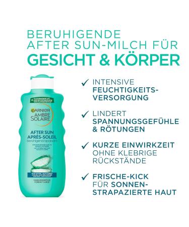 Garnier Sun Care Set | Super UV Protection Fluid LSF 50+ & After Sun Lotion | Ambre Solaire Cooling Body Milk - High Sun Protection - Buy Online on GoSupps.com