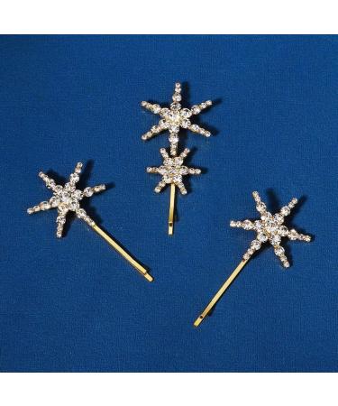 LALAFINA 1 Set Starfish Hairpin Crystal Bobby Side Clip Bangs Hair Pin Wedding Hair Barrettes Star Hair Clip Metal Hair Accessories Girls Hair Clips Headband Celebrity Rhinestones Bride - Buy Online on GoSupps.com
