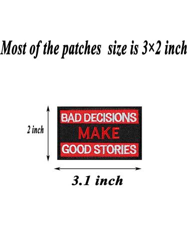 AXEN 20-Piece Random Style Tactical Morale Embroidery Patch Set for Military Gear - Full Embroidered Appliques - Funny Designs - 20PCS Random Pack - Buy Online on GoSupps.com