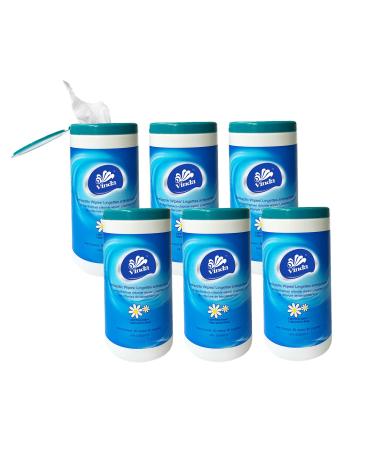 Vinda 480 Count (6 Packs) Tube Style Antiseptic Wipes Disinfectant Cleaning Sanitizing Hand Clean Wipes for Home Office Travel and Outdoor Use 80 count (Pack of 6)