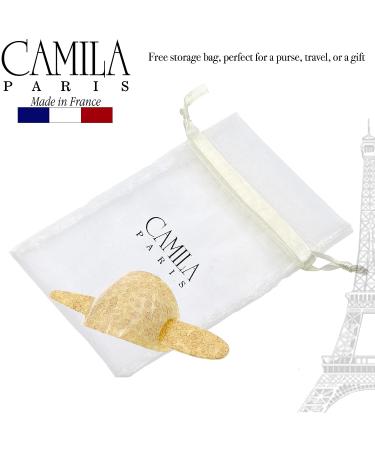 Camila Paris CP3244 French Hair Bun Holder Cover Cap - Yellow Hair Pin Thru for Women - Strong Hold Grip Hair Clips - Made in France - Buy Online on GoSupps.com