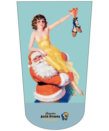 Heal with Appeal Amputee stump sock Woman and Santa V1 3Ply stump sock