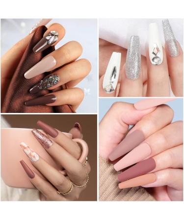 Yueshop White Beige Collection Gel Nail Polish Set - 6 Nude & Natural Skin Tone Colors - Soak Off UV LED Lamp - Manicure Kit 8ml x 6 - Buy Online on GoSupps.com