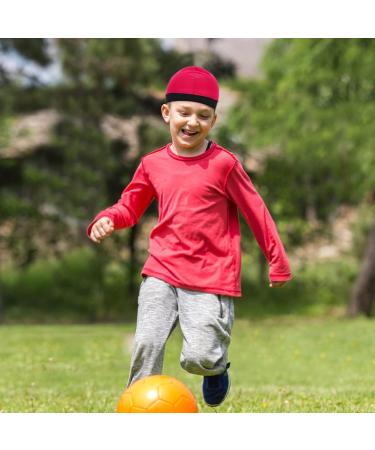 Buy Lusofie 4-Piece Bicycle Hat Set for Kids | Under Helmet Satin Beanie & Skull Cap for Sports & Sleep - Perfect for Boys & Girls - Buy Online on GoSupps.com