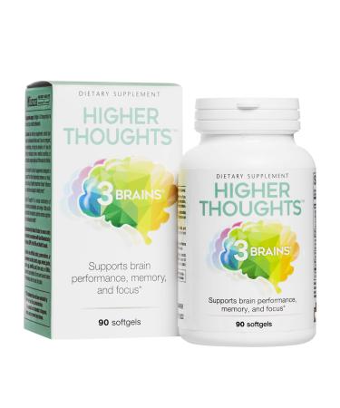 Natural Factors 3 Brains Higher Thoughts 90 Softgels