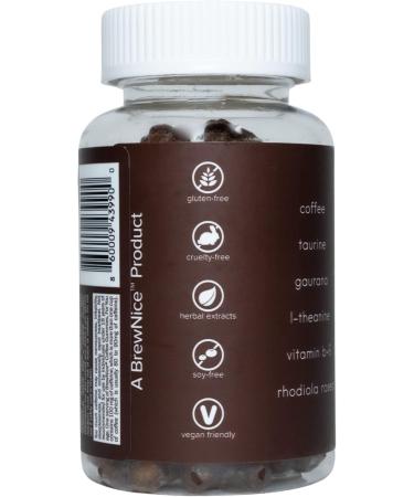 Buy Coffee Gummies - 50mg Caffeine Boost | Energy-Infused with Taurine Guarana & Vitamins - 60 Count - Buy Online on GoSupps.com