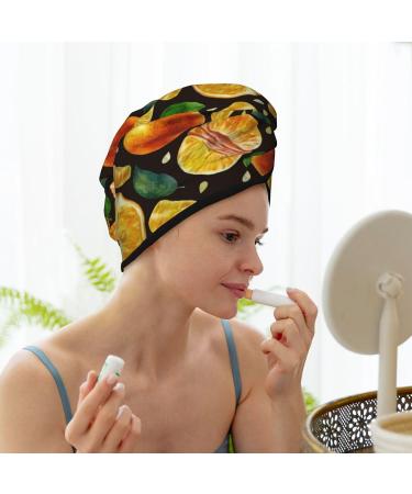 Ultra-Absorbent Tangerine Microfiber Hair Towel Wrap - Quick Dry Coral Velvet for Long Curly & Thick Hair - Perfect for Women - Buy Online on GoSupps.com