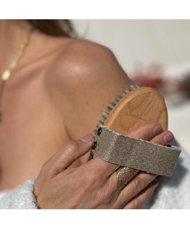 Stephanie Franck Beauty Dry Brushing Body Brush - Eco-Friendly Tampico Fiber & Horse Hair - Peeling & Firming Skin - Plastic-Free Made in Germany - Buy Online on GoSupps.com