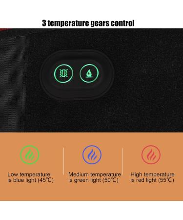 Heating Belts for Back Pain Relief - 3 Temp Vibration Massage Portable Lumbar Heater - Buy Online on GoSupps.com