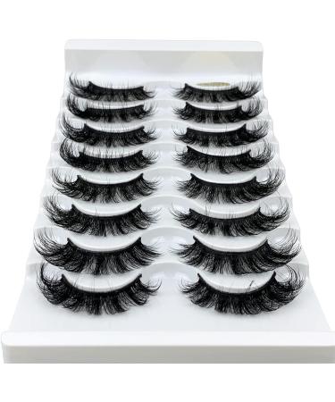 KOKAY Russian Strip Lashes 8 Pairs DD Curl Reusable Faux Mink 3D Fake Eyelashes - Waterproof & Fluffy - Gift Set (K001 15MM) - Buy Online on GoSupps.com
