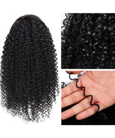 Braid Hair Extension 8-26" Drawstring Ponytail Extension Kinky Curly Human Hair Pony Tail Natural Color Brazilian Hair Clip in Afro Curly Ponytail Hairpieces for Women Braid Ponytail Extension (Co 16inches Natural Color - Buy Online on GoSupps.com