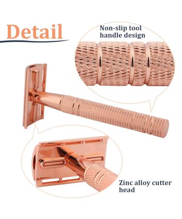 Premium Stainless Steel Double Edge Safety Razor for Men - Smooth Close Shave | Detachable Single Blade Razor - Buy Online on GoSupps.com