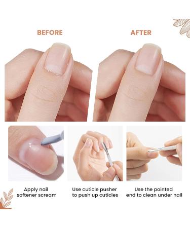 NEOVN Stainless Steel Cuticle Pusher - Cuticle Cutter & Scraper for Acrylic Nails - Manicure Tool for Fingernails and Toenails - Gel Polish Remover - 5.5''x 0.4'' - Pack of 1 - Buy Online on GoSupps.com