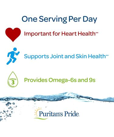 Triple Omega 3-6-9 Fish, Flax & Borage Oils - Heart & Joint Health Support | 240 ct by Puritan's Pride - Buy Online on GoSupps.com