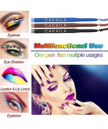 18-Piece Colorful Eyeliner Pen Set - Professional Waterproof Metallic and Glitter Eye and Lip Liner Kit for Women - Buy Online on GoSupps.com