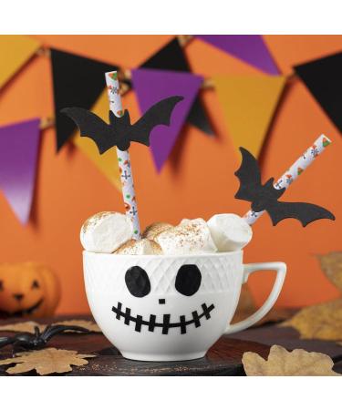 Halloween Drinking Straws | 25Pcs Halloween Party Paper Straws Party Straws Drinking Straws Milk Tea Straws Juice Straws for Halloween Party Favors Bondoo - Buy Online on GoSupps.com