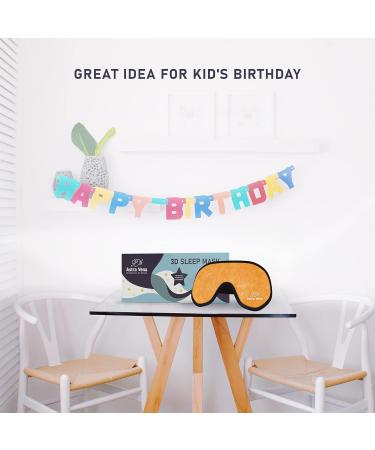 Sleep Mask for Kids with Blockout Light - Memory Foam 3D Contoured Eye Mask - Eye Cover & Travel Sleep Mask Blindfolds for Kids Girls Boys (orange) - Buy Online on GoSupps.com