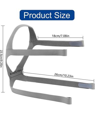 ResMed Nasal F20 N10 Replacement Headgear Strap - 2 Pieces, Adjustable Headband for Adult Ventilator Mask - Buy Online on GoSupps.com