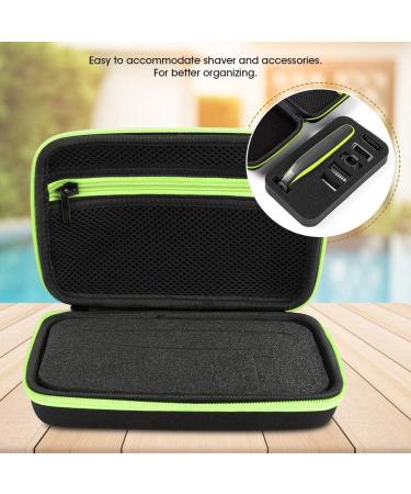 Shaver Storage Bag Waterproof Lightweight Designed forOneblade - Easy Organizer Mesh Bag for Accessories (Black Green) - Buy Online on GoSupps.com