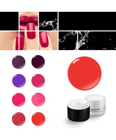 EuBeCos EuBeCos Wetlook WL17 Neon Tango UV and LED Gel 5ml No sweat layer Studio quality Made in Germany