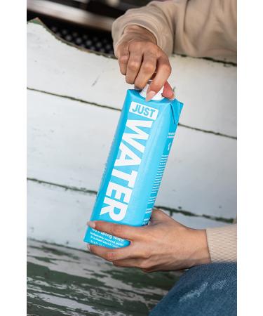 JUST Water - 100% Spring Water | Naturally Alkaline 8.0 pH | Plant-Based & BPA Free | Sustainable & Fully Recyclable Boxed Water Bottle - Eco-Friendly | 1L / 33.8 Fl Oz (Pack of 6) - Buy Online on GoSupps.com