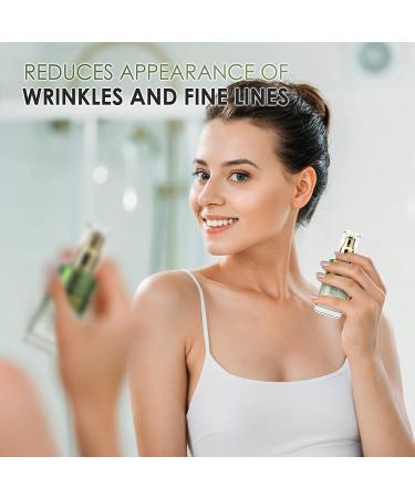 AZURE Hemp & Aloe Nourishing Facial Serum | Moisturizing, Calming & Revitalizing | Reduces Wrinkles & Fine Lines | Restores Dehydrated Skin - 50mL - Buy Online on GoSupps.com