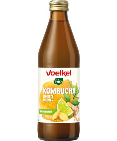 REFILLABLE Voelkel Kombucha with Lime & Ginger (330 ml) - Organic 330 ml (1 pack)