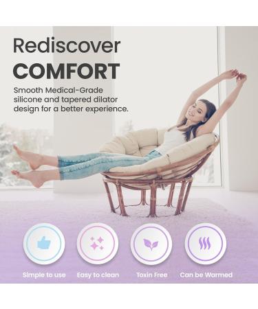 Ecoblossom Silicone Dilator Set - Comfortable Pelvic Floor Trainer & Expander for Women - Sizes 3 to 6 - Ideal for Pain Relief - Buy Online on GoSupps.com