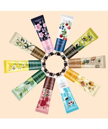 10 Pack Mini Hand Cream Set - Moisturizing Travel Size Hand Lotion with Natural Botanical Fragrance for Chapped & Dry Hands - Ideal Gift for Women - Buy Online on GoSupps.com