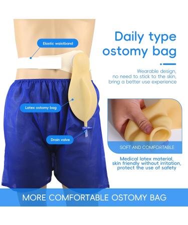 Buy Reusable Colostomy Bags | Drainable Pouches for Ileostomy Stoma Care | Portable Urine Collection System | Non-Irritating Ostomy Supplies for Elderly & Men (1000ml - Buy Online on GoSupps.com