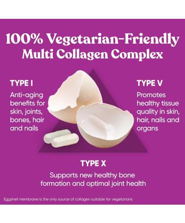 Move & Glow Collagen Pills for Women & Men Vegetarian Multi-Collagen (Type I-V-X) with 9 Plant-based Superfoods for Skin Health & Joint Support Biotin, Vitamin C, Vitamin E, 60 Vegetarian Capsules - Buy Online on GoSupps.com