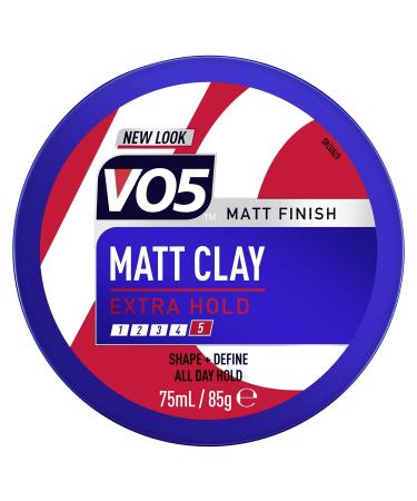 VO5 Hair Matt Clay for All Hair Types 24h Extra Strong Control with a Matt Finish 75 ml
