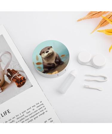 Cute Otter Contact Lens Case - Portable Travel Storage Box for Contacts - Buy Online on GoSupps.com